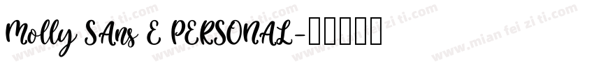 Molly Sans E PERSONAL字体转换